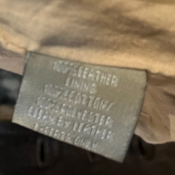 Women's Small Brown Leather with Copper Rivets Jacket by Hidesign - Picture 9 of 9